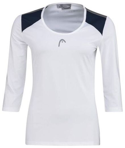 Женская теннисная футболка (dł. Рукава) Head Club 22 Tech 3/4 Shirt W - белый