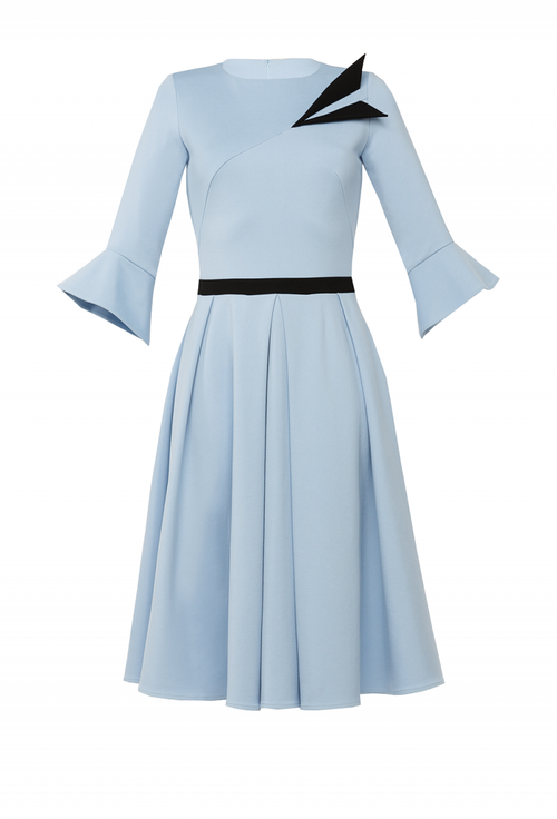 Платье с юбкой полусолнце 16-19FW