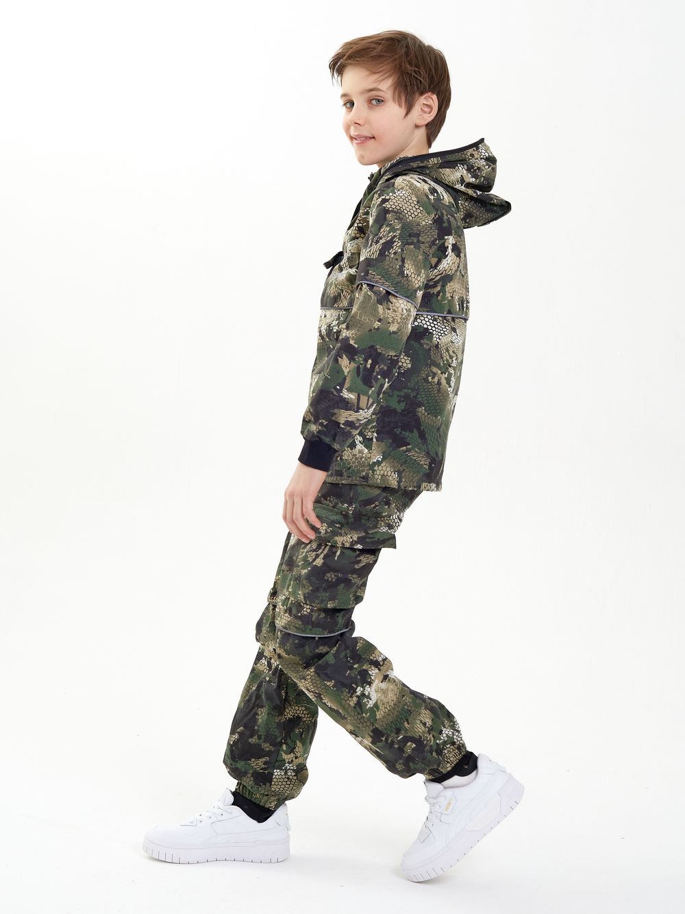 Костюм летний Антигнус-Детский ткань Сорочка цвет Зелёный питон