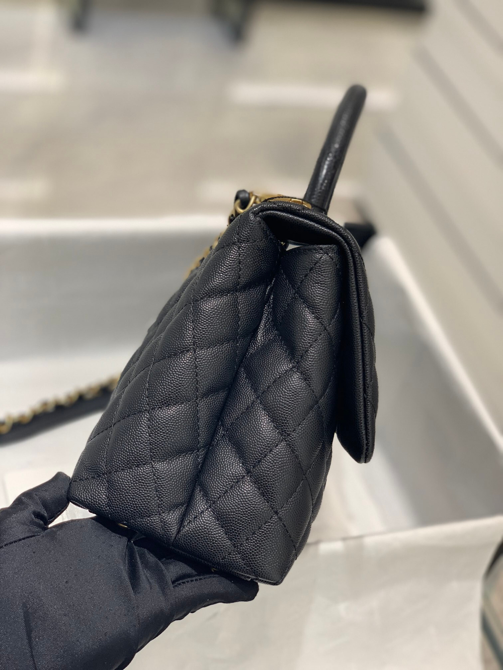 Chane1 Coco Handle Bag 28 cm