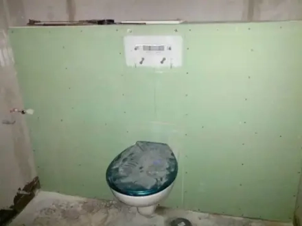 Отделка инсталляции из ГКЛ (гипсокартона)