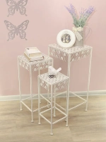 Подставки для цветов напольные металлические "Прованс" 3 шт