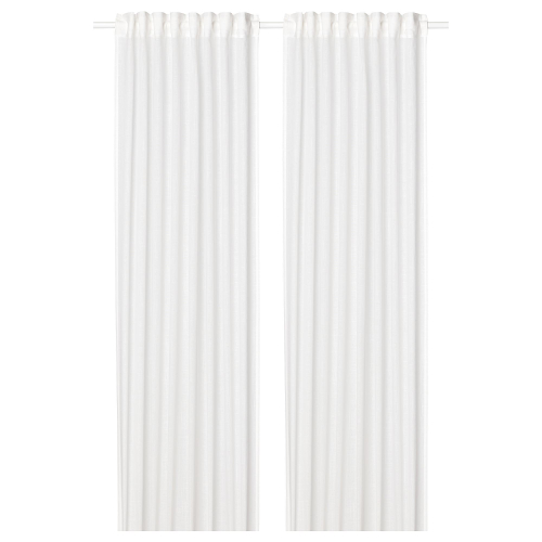 Комплект штор IKEA SILVERLONN (СИЛВЕРЛЁНН), Белый, 145x250 см, 2 шт