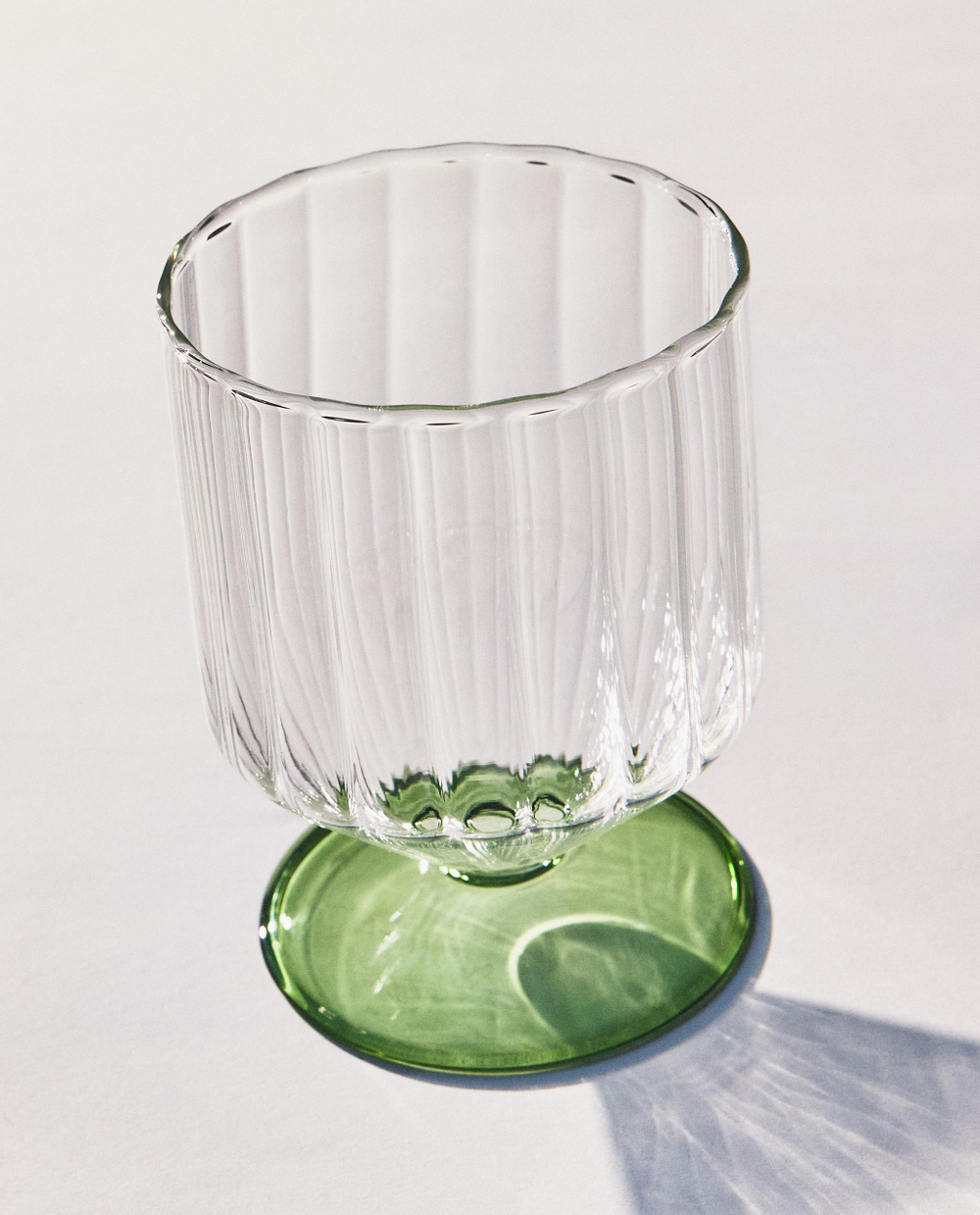 Zara Home бокал из боросиликатного стекла, цвет зелёный, 10.3 см
