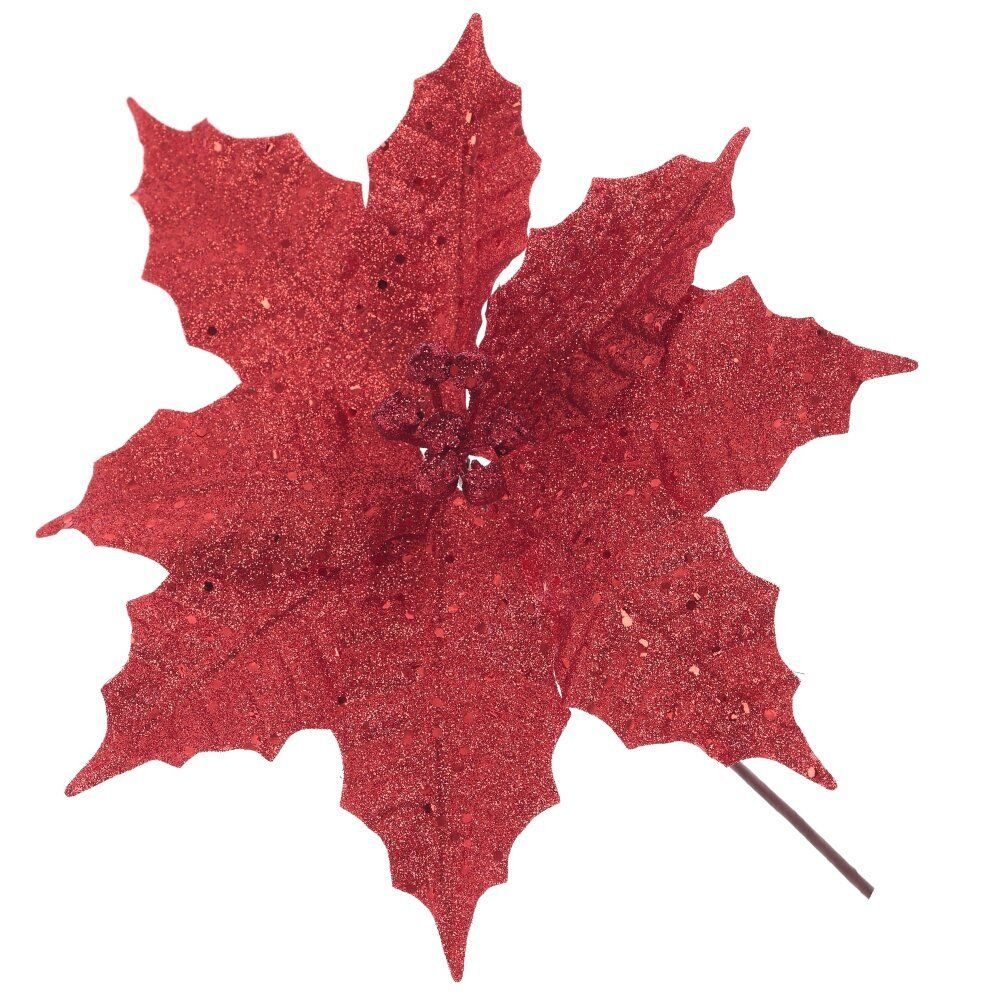 GAEM Цветок искусственный "Пуансеттия", L25 W25 H26 см, 3в.