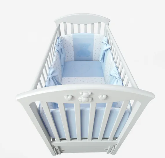 Набор в кровать для новорожденных Lollycottons Marsel, Голубой