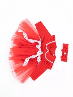 Платье-боди для новорожденной