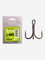 Крючки рыболовные (тройник) Saikyo 7046 BN 2X № 6 (50 шт. в упк.)