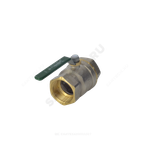 Кран шаровой латунь хром R250W Ду 15 Ру42 ВР рычаг зеленый Giacomini R250WX023