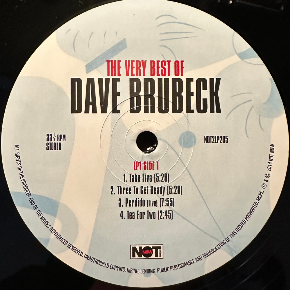 Dave Brubeck ‎– The Very Best Of 2LP (Европа 2015г.)