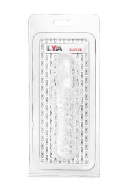 Насадка на пенис с ворсинками TOYFA Basic, TPE, прозрачный, 13,5 см