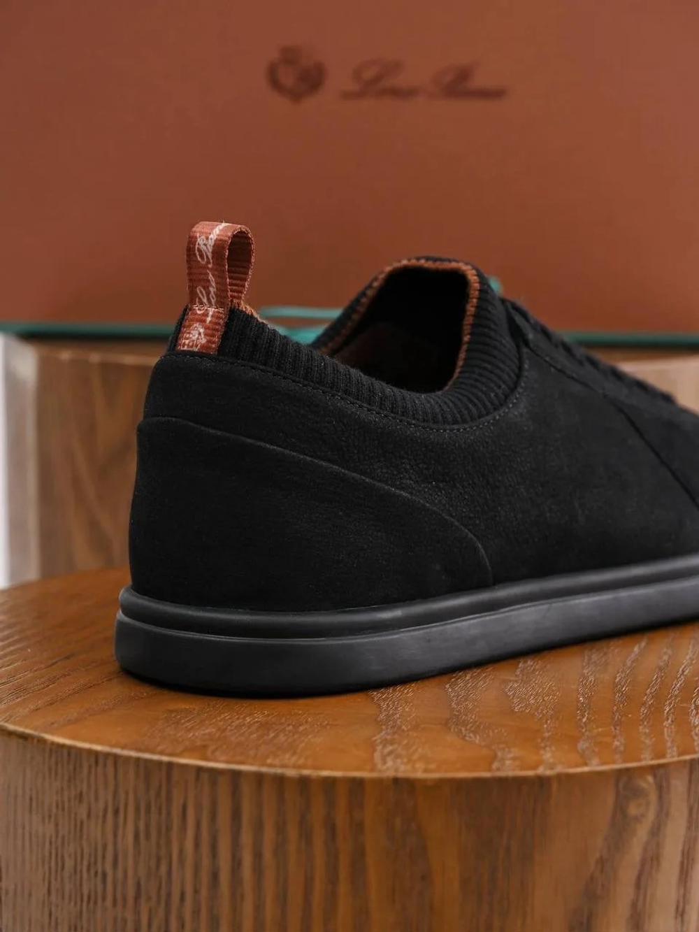 Черные кроссовки Loro Piana Soho 2.0 Walk