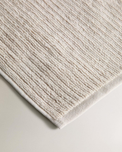 Zara Home - Ребристое полотенце для ванной с текстурой, бежевый, 50х90 см
