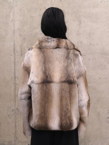 Короткая шуба из кролика