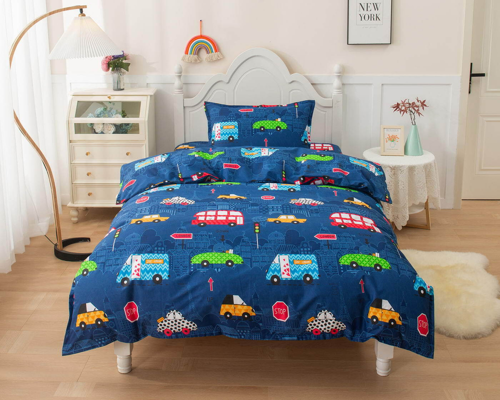 Детское постельное белье Sofi De MarkO Трафик синее