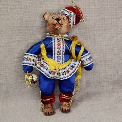 Ёлочная игрушка Медведь-путешественник