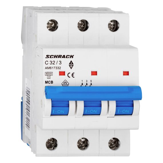 Автоматический выключатель Schrack Technik 3P C 32A 6kA Amparo AM617332--