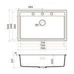 Кухонная мойка Omoikiri Sintesi 79-GB