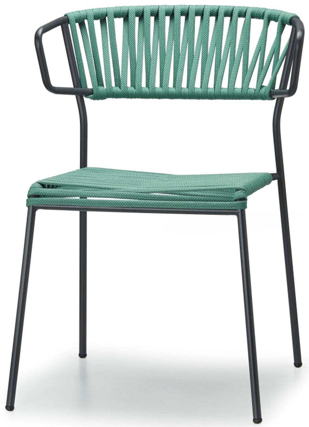 Кресло плетеное Scab Design Lisa Filo, антрацит, ментоловый