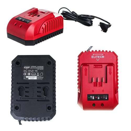 Набор ELITECH аккумуляторная батарея 18 V 2.0Ач * 2шт + з/у * 2шт  1820.131800