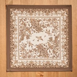 НАБОР САЛФЕТОК ИЗ 2-Х ШТ "ROYAL GARDEN",40Х40СМ, 100% ХЛОПОК ,БЕЖЕВЫЙ ,ТВИЛ