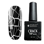 Топ с эффектом кракелюра Top Crack black Starlet, 10 мл