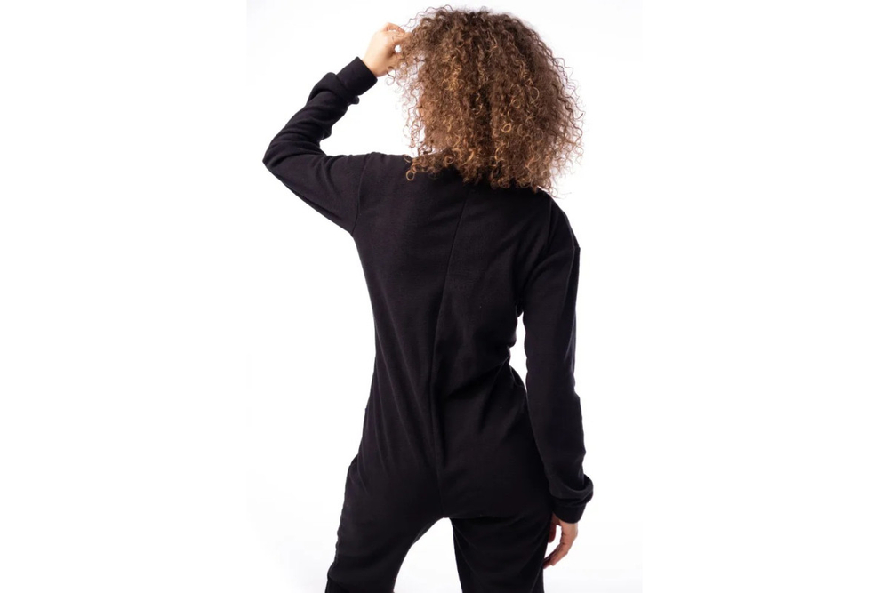 Флисовый комбинезон Funfur Fleece, черный, XS-S