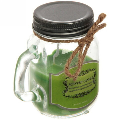 Свеча «Home decoration-Вайолет» 5*8,5см в подсвечнике с крышкой HK1003