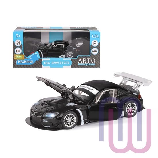 МОДЕЛЬ МАШИНЫ 1/24 BMW Z4 GT3 ЧЕРНЫЙ