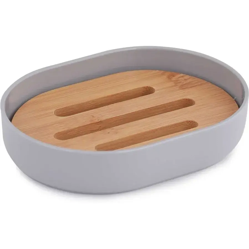 Мыльница Бамбук (серый) (комплект 32 шт)