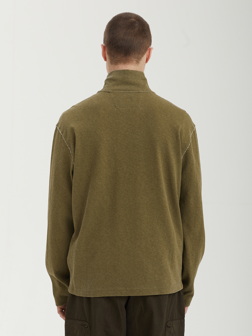 Мужская Толстовка Heavy Jersey Plated Half Zip
