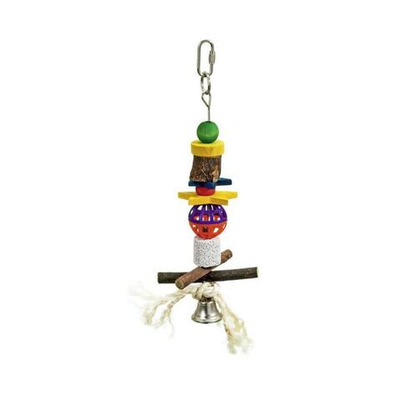 Игрушка для птиц с колокольчиком, 27 см, Flamingo