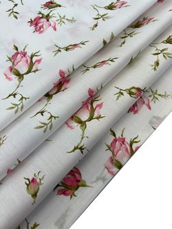 Пододеяльник сатин Milky Garden "Розы" 1,5-спальный на молнии 145x215 см