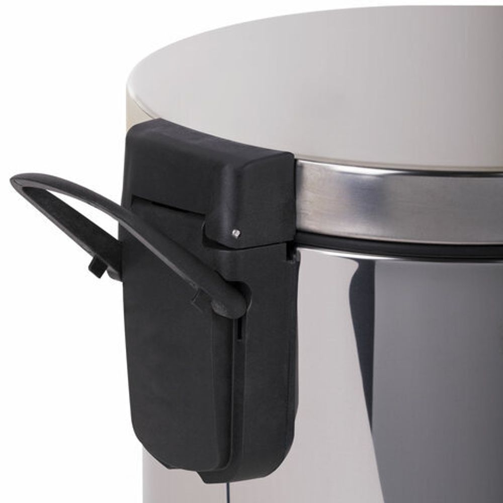 Ведро мусорное с педалью 5 литров "Classic Plus", ЗЕРКАЛЬНОЕ, нержавеющая сталь, со съемным внутренним ведром, LAIMA, ТУРЦИЯ, 608112