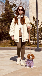 Перестежка поводок для собак из Биотана Чехия, 3 м, 16 мм коричневый.