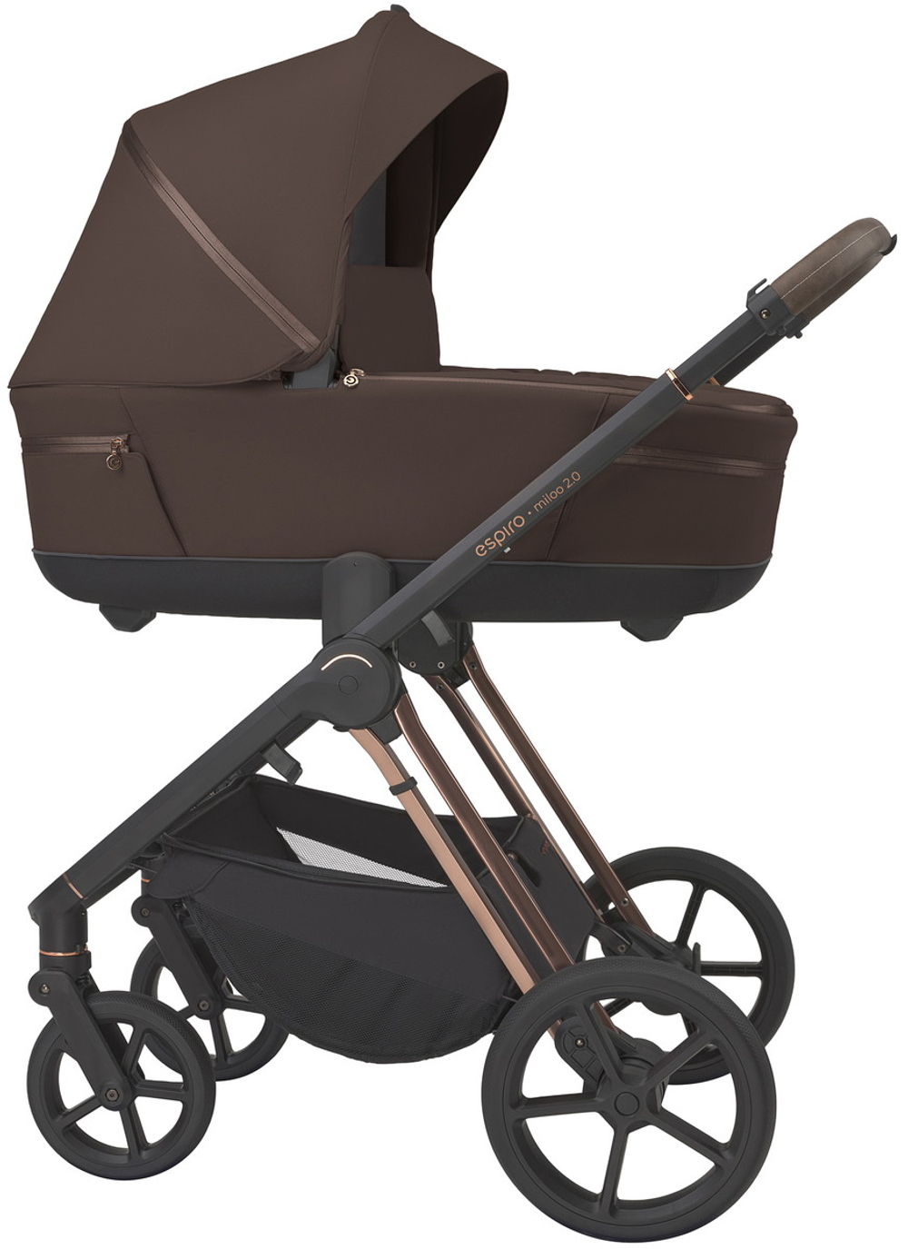 Детская коляска 3 в 1 Espiro Miloo 2.0 и автокресло Pi Beige 308 exellent chocolate