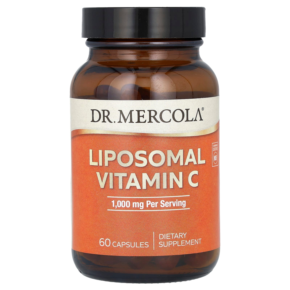 Dr. Mercola, липосомальный витамин C, 60 капсул (500 мг в 1 капсуле)