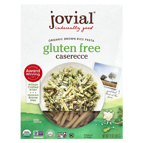 Jovial, Органическая паста из коричневого риса, казеречче, 340 г (12 унций)