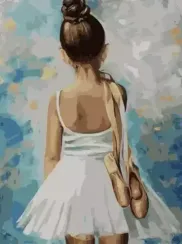 Nömrələr ilə rəngləmə \ Картина по номерам Маленькая балерина