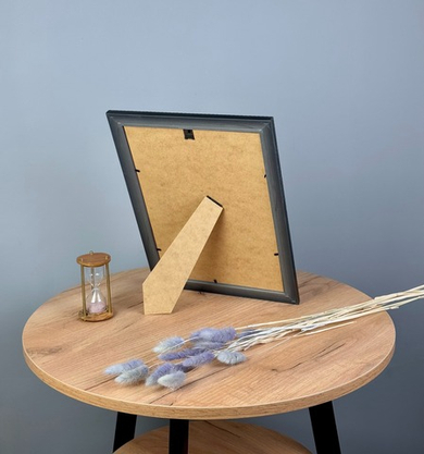 Фоторамка пластиковая 21х30 см, золотой, фактура ткань, арт. 2130.612570