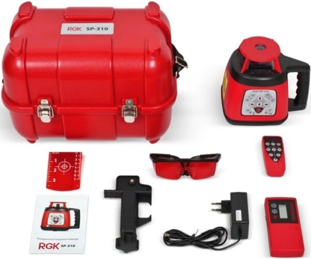Лазерный уровень RGK SP 310 ротационный 4610011870446