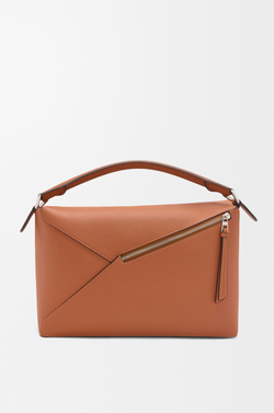 Loewe Большая сумка Puzzle Edge из классической телячьей кожи, коричневый