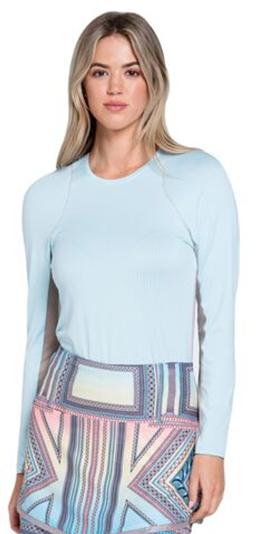 Женская теннисная футболка (dł. Рукава) Lucky in Love Lucky Club Ultimate Long Sleeve - небесный