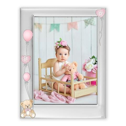 ZEP B17346P Ivan Pink SILVER PLATED 10x15 металл (розовая) детская с посеребрением ф/рамка