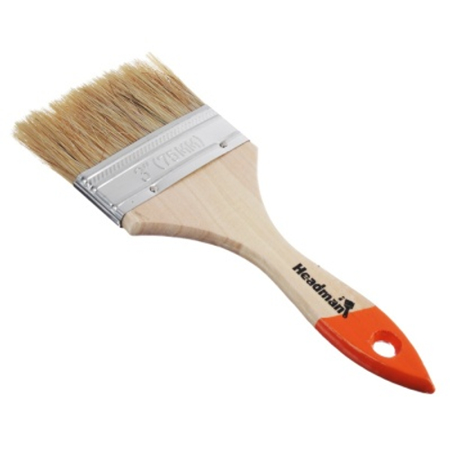 Кисть малярная плоская Бейсик 75мм натуральная щетина HEADMAN