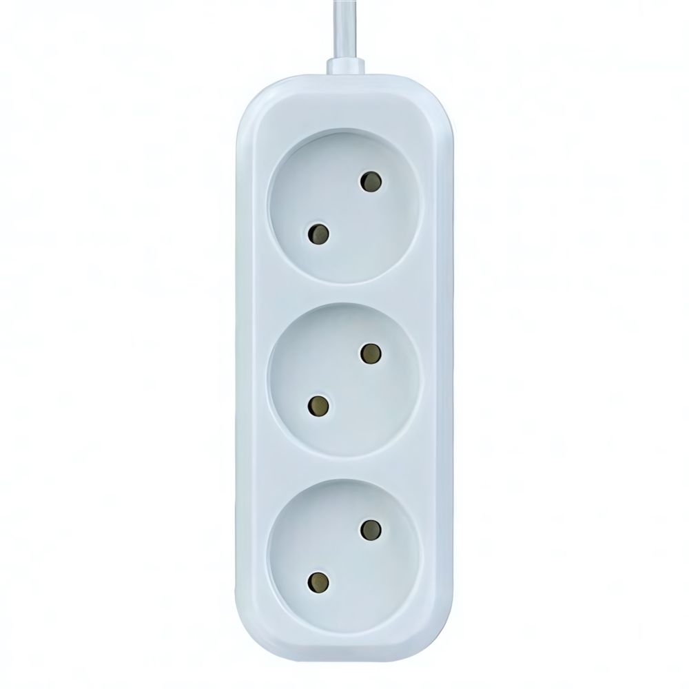 Удлинитель без зазем Perfeo RU POWER 3 роз 1.5 м White