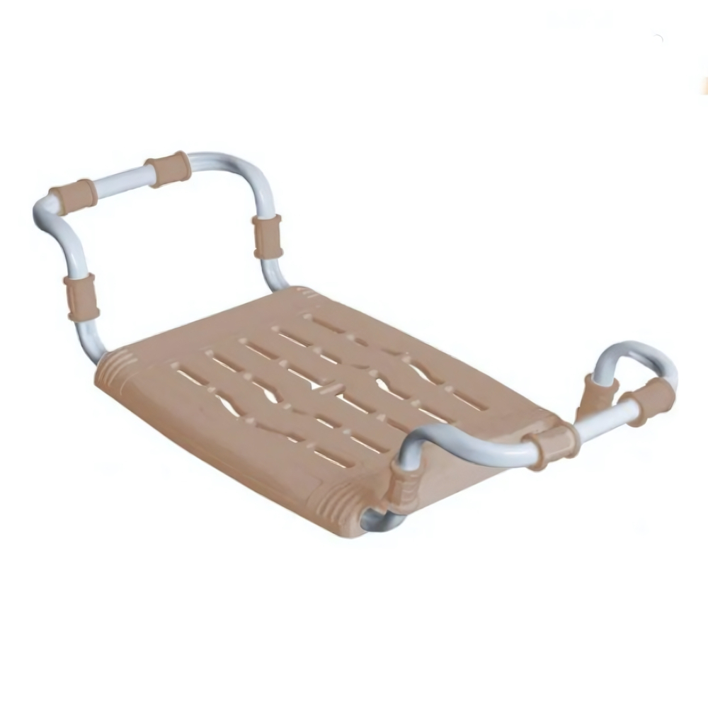 СВ5 Сиденье в ванну раздвижное БЕЖЕВЫЙ нагрузка не более 100кг, каркас - металл, сиденье - пластик