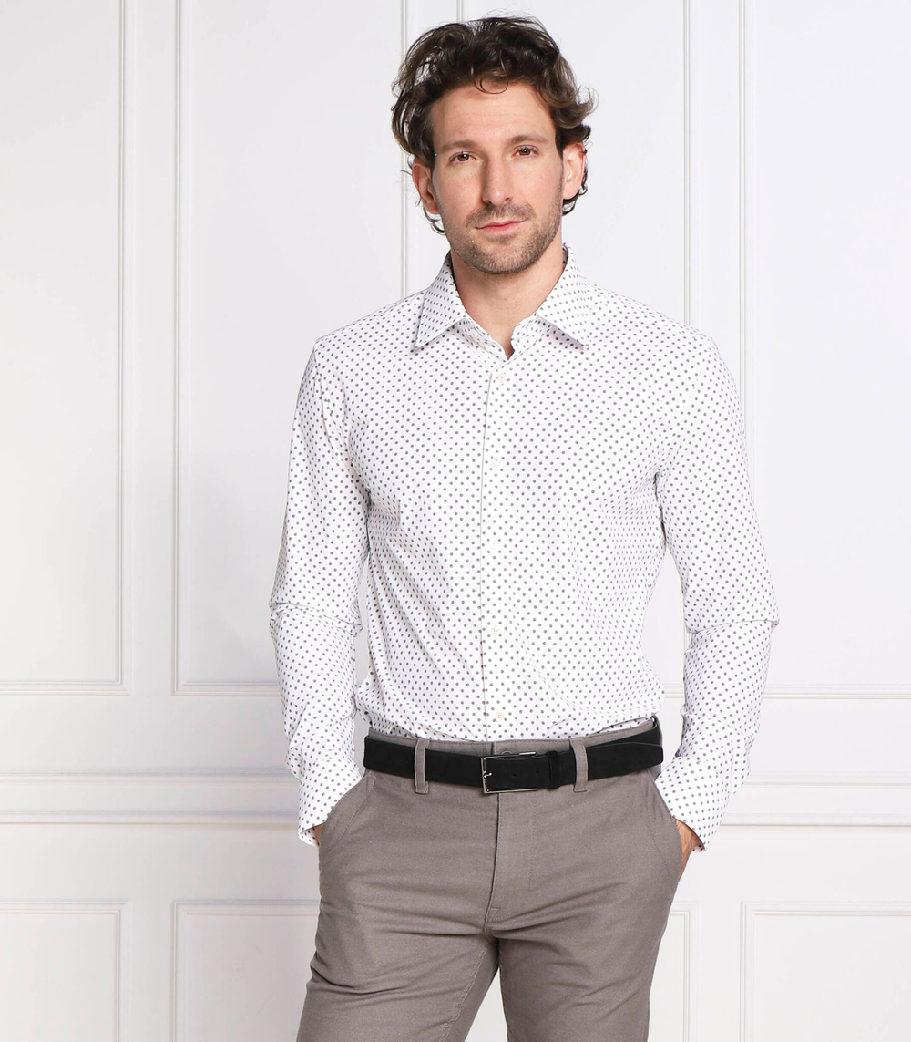 рубашка p-hank-kent-c1-222 BOSS BLACK - белый(50484265)