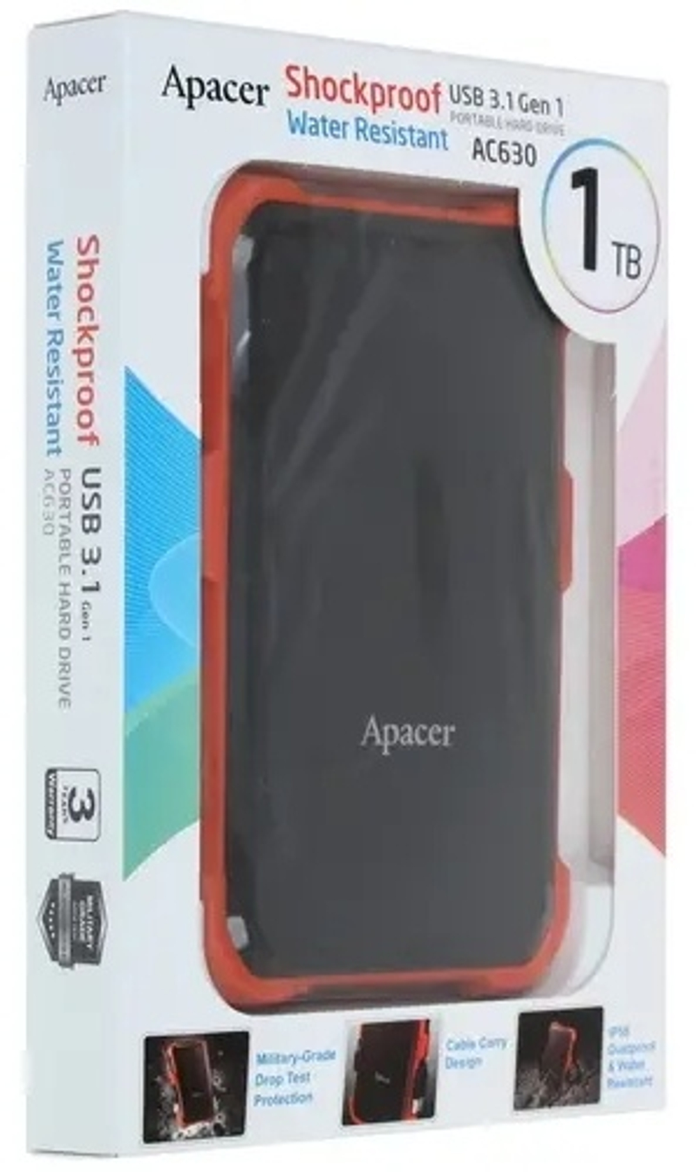 Внешний накопитель Apacer APAC630T-1 1000 ГБ