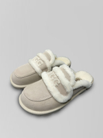 Мюли 33-1 однотонные замшевые с мехом